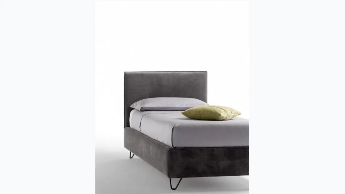 Letto singolo imbottito Twist di Bside