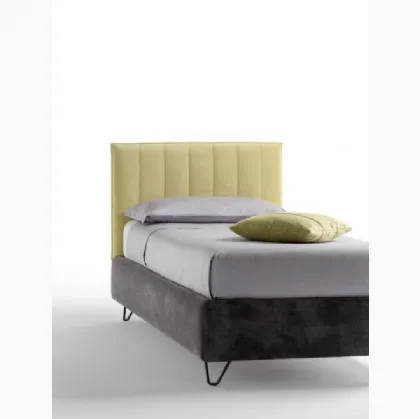 Letto singolo imbottito Twist di Bside