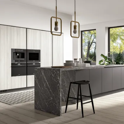 Cucina Moderna con isola Azimut composizione 06 di Essebi