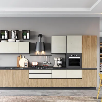 Cucina Moderna Era 04 Miele e Urban Avorio di Net Cucine