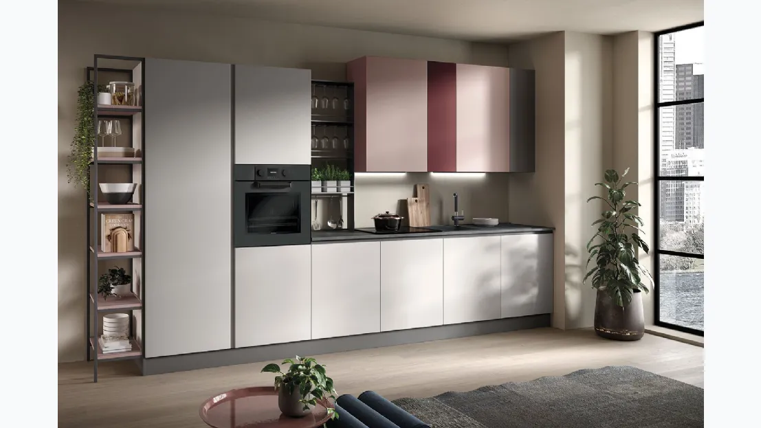 Cucina Moderna lineare York composizione 03 di Essebi